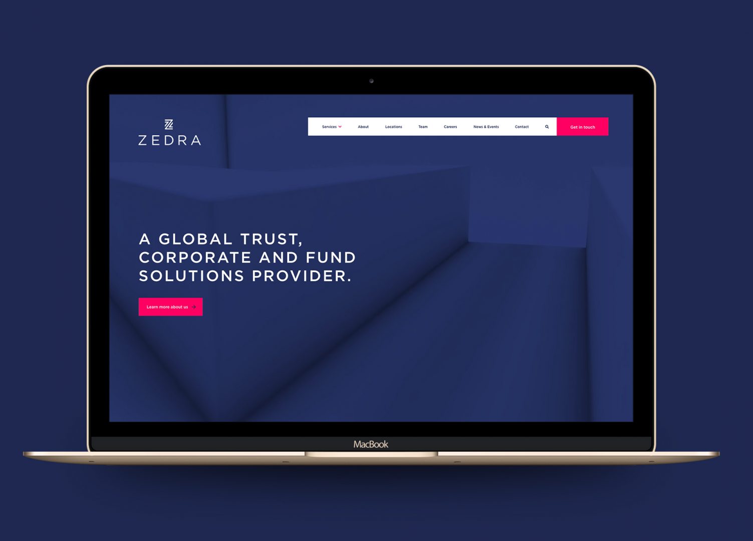 Zedra-homepage-macbook
